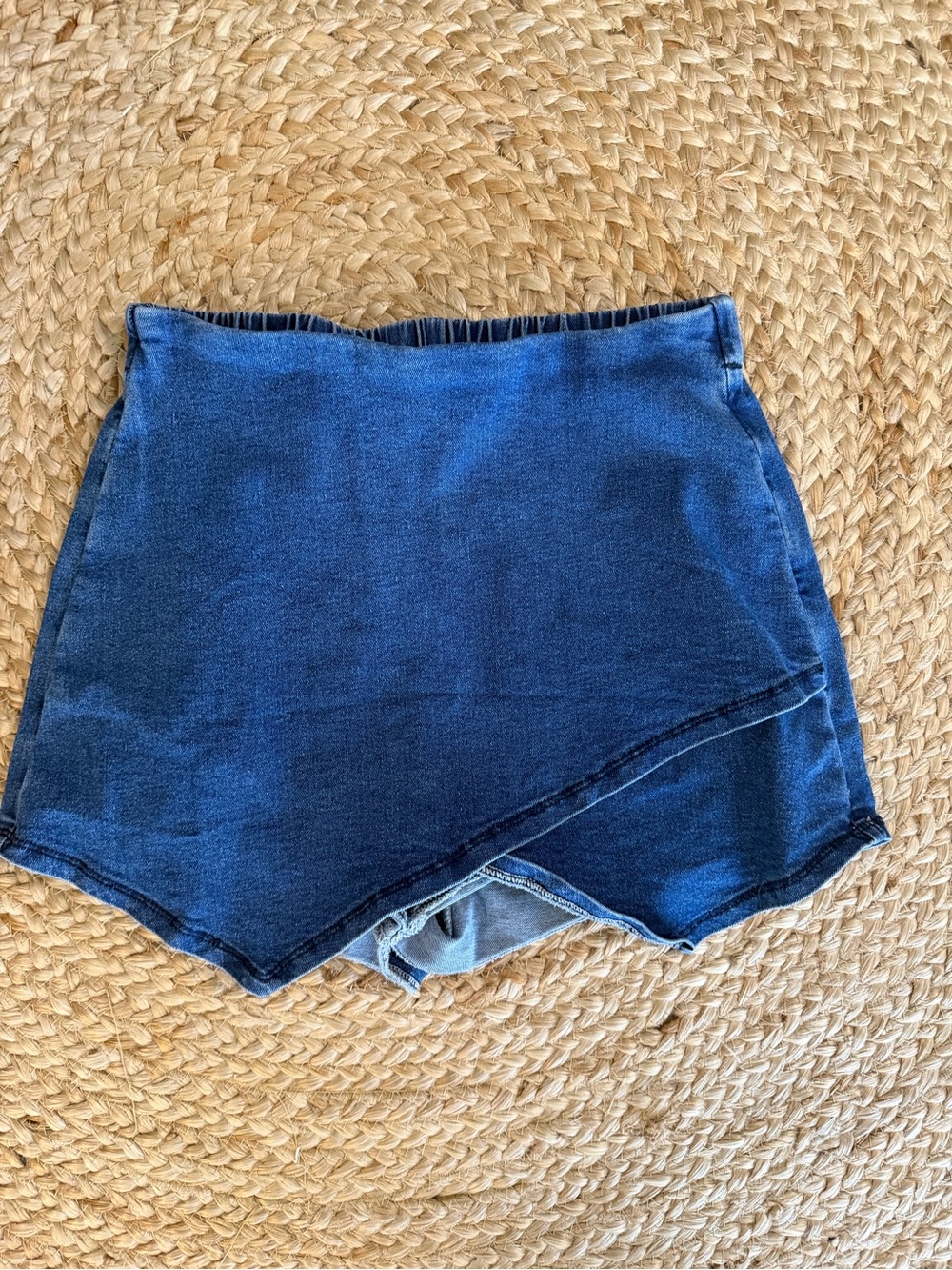 Women's Denim Skort Shorts - Blue